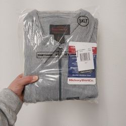 Hickory Shirt Co. 3xl Striped Reflective Shirt