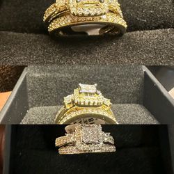 10kt Princess Cut Engagement/Wedding Ring