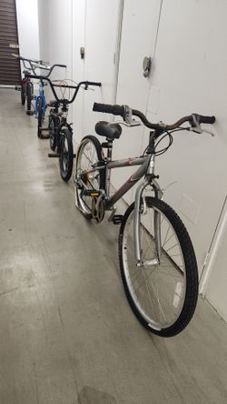 Assorted bikes, 3 bmx 20" , 1 Mt bike 26