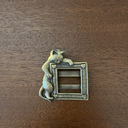 Vintage Cat Photo Pin 
