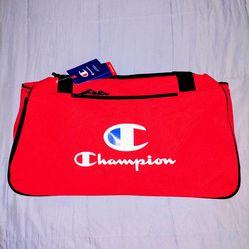 NEW Red Champion Travel Or Gym Duffle Bag