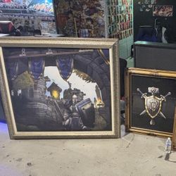 gaming oil paint with frame 