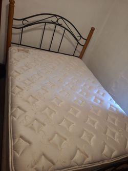 Twin size mattress, box spring, and frame