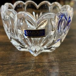 Marquis by Waterford Crystal Heart Shaped Bowl - Made in Germany (New w/ Sticker)