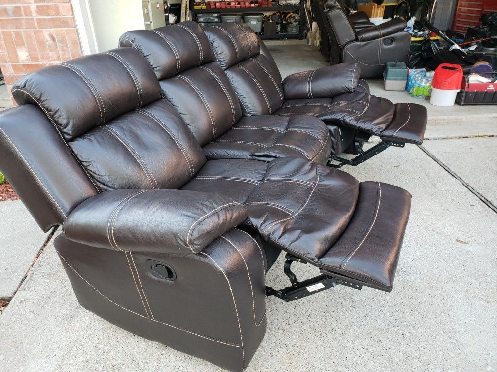 Leather Recliner Sofas for Sale in Dickinson, TX OfferUp