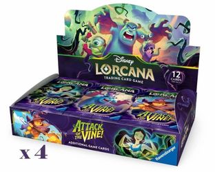Disney Lorcana Attack Of The Vine Booster Box Case