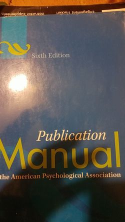 Publication manual