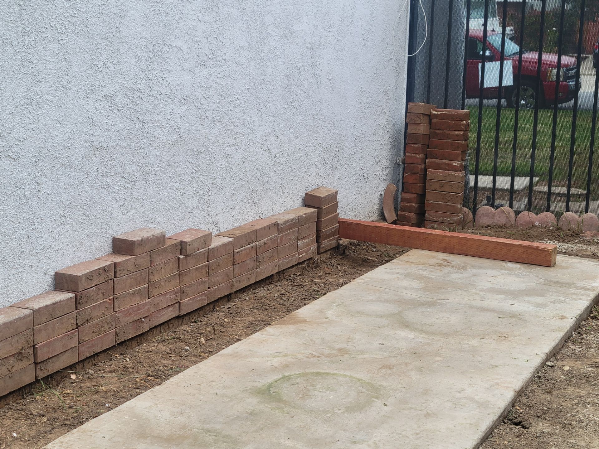 Free, about 150 red bricks, free.