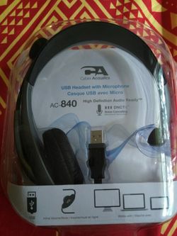 Cyber acoustics usb headset brand new