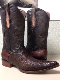 Bota vaquera original pata de avestruz