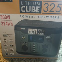 Wagan 8832 Lithium Cube 325 Portable Power Station 324Wh Backup Lithium Battery New