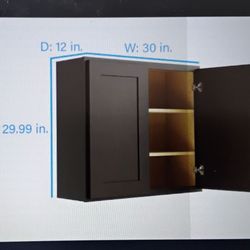 Brand New Reliabilt Parkstone  30" Wall Cabinet--Fully Assembled