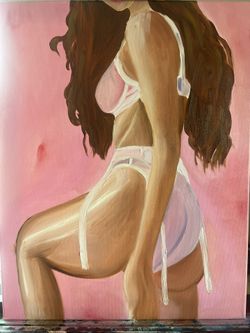 Original Oil Painting - Mon Amour 