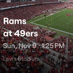 49ers vs. RAMS Nov. 9