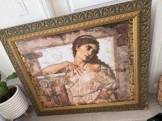 Large Vintage-Style Victorian Woman Portrait