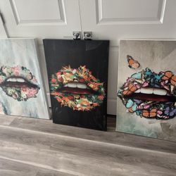 3 Canvas Paintings 