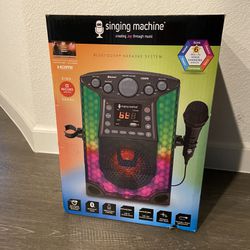 Singing Machine Karaoke Bluetooth CD+G Sound System w/LED Lights, SML633, Black