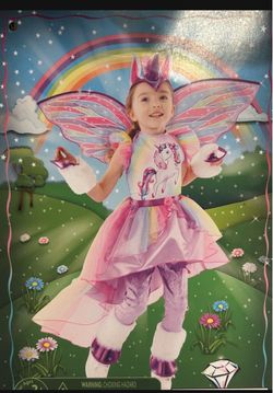 Girls Unicorn Fairy Costume
