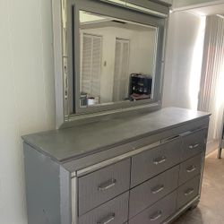 LED Dresser And Nightstand Set