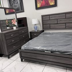 Rustic Bedroom Set ✨ Queen Size 