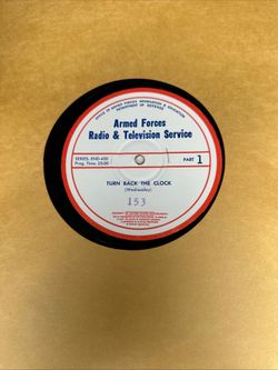 16” armed forces radio show records over 300 albums in sleeves