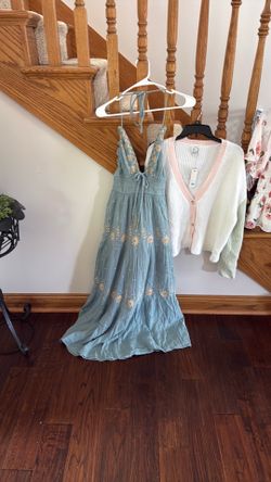 FREE PEOPLE DRESS AND SWEATER