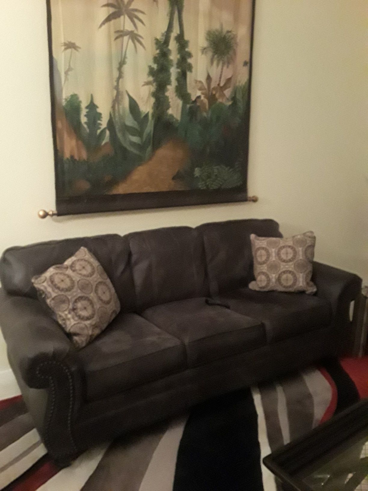 Smoke Black Couch - Ashley Furniture
