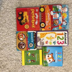 6 toddler hardcover books + 2 free books 