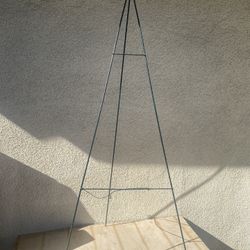 Sympathy Green Wire Easel Wreath Stand 54”