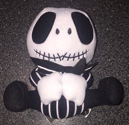 Jack skellington 8 inch seated plush. Nightmare before Christmas collectible