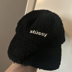 Stussy Sherpa fleece cap rare one size fits all as is condition