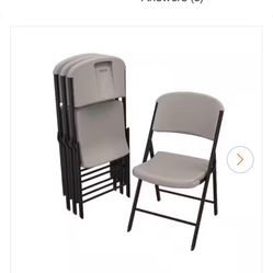 4 foldable chairs 