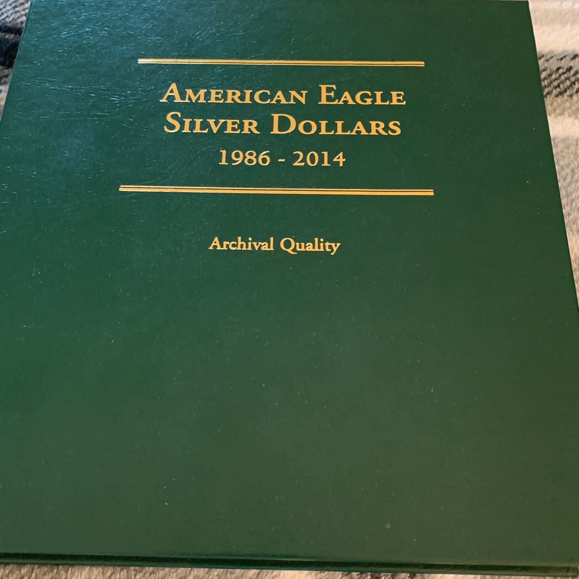 Littleton American Eagle Silver Dollars Coin Album - Coins Not Included.