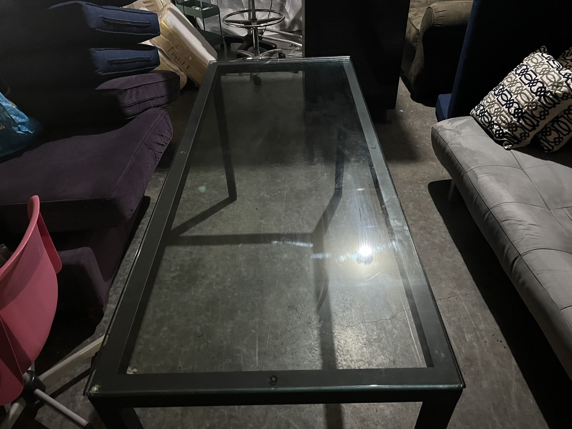 *Free Delivery* Solid Glass Table