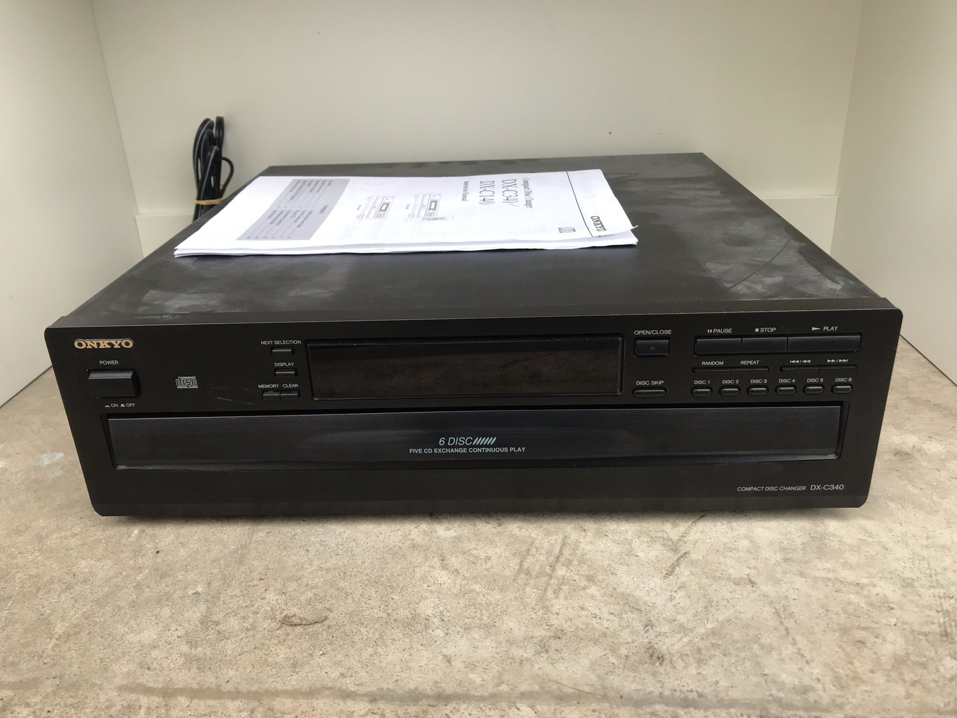 Onkyo 6 disc changer only $50