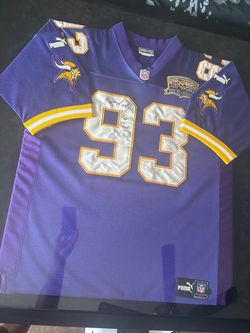 John Randle #93 Autographed Minnesota Vikings 40th Anniversary Jersey – Professionally Framed