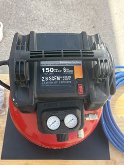 Porter-Cable 6 Gallon 150 PSI Air Compressor + Hose