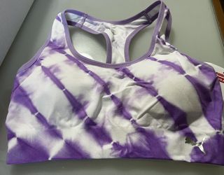 Puma Bamboo Tie-Dye Print Seamless Sports Bra