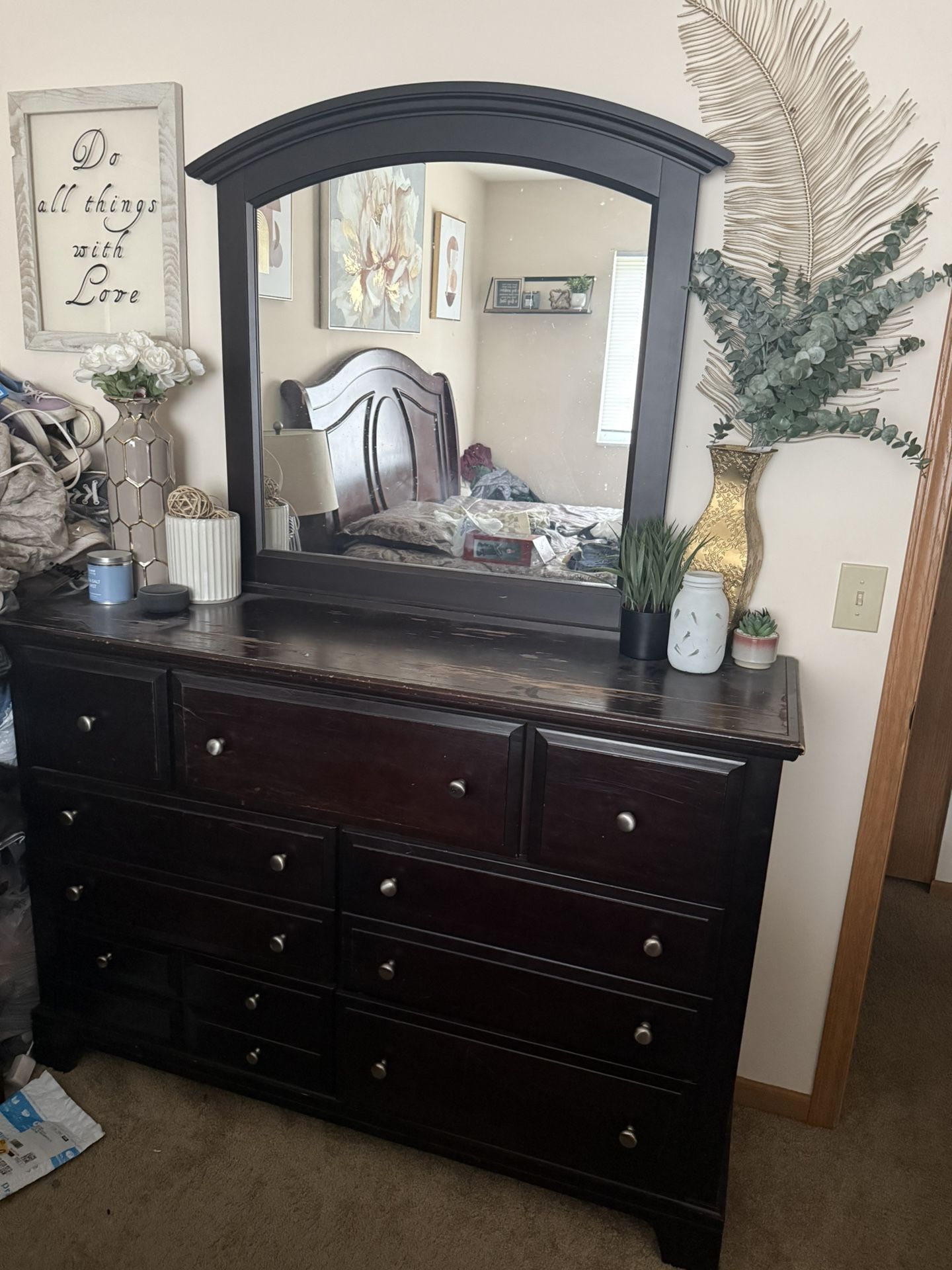 Dresser And Mirror