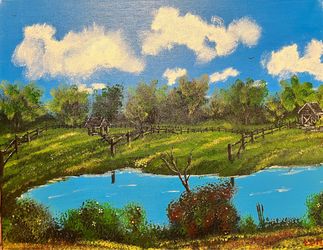 Original painting - Green Meadow