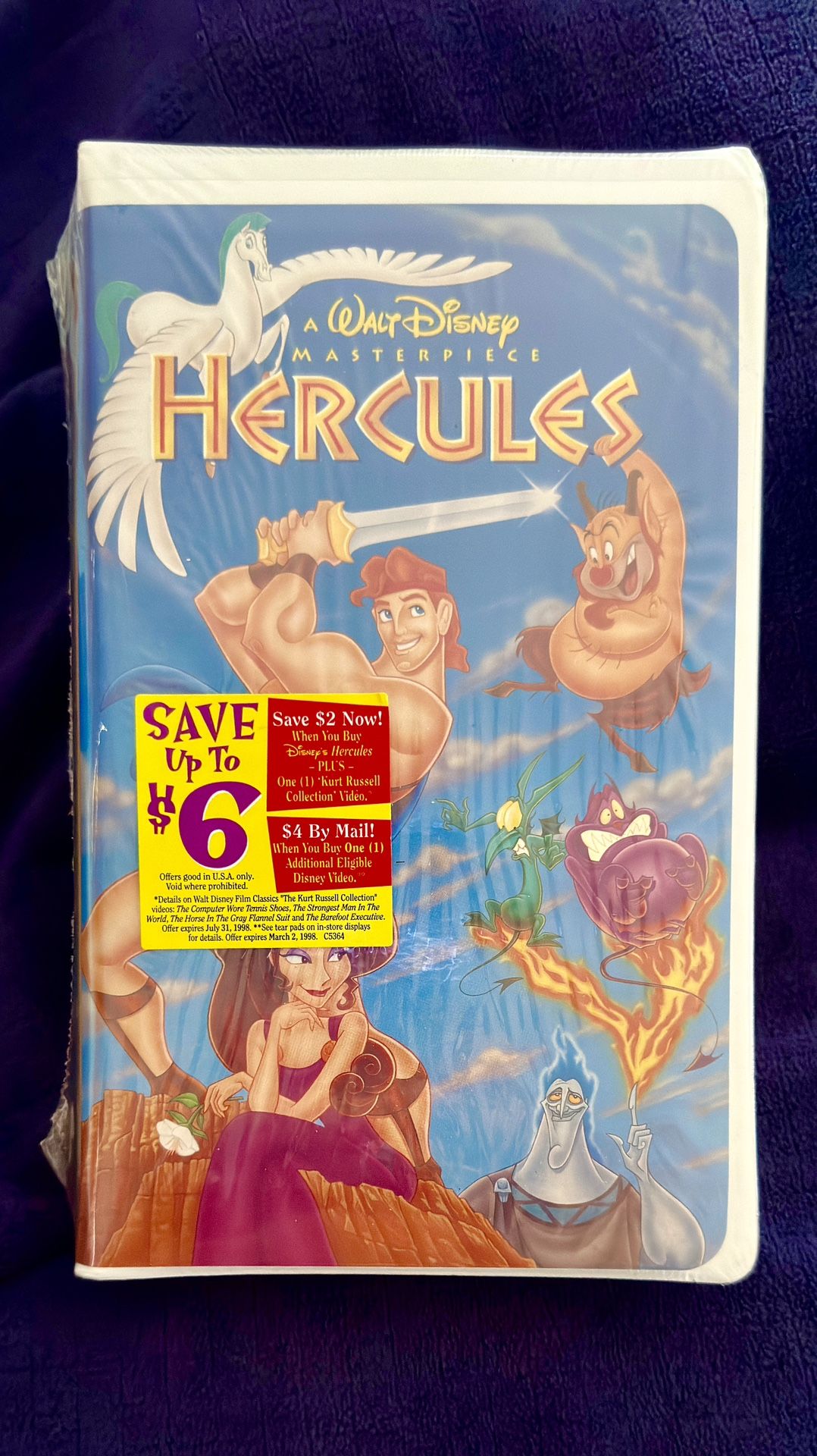 DISNEY(Masterpiece Collection) top HERCULES on VHS