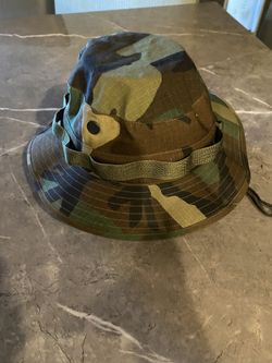 Camouflage pattern bucket hat