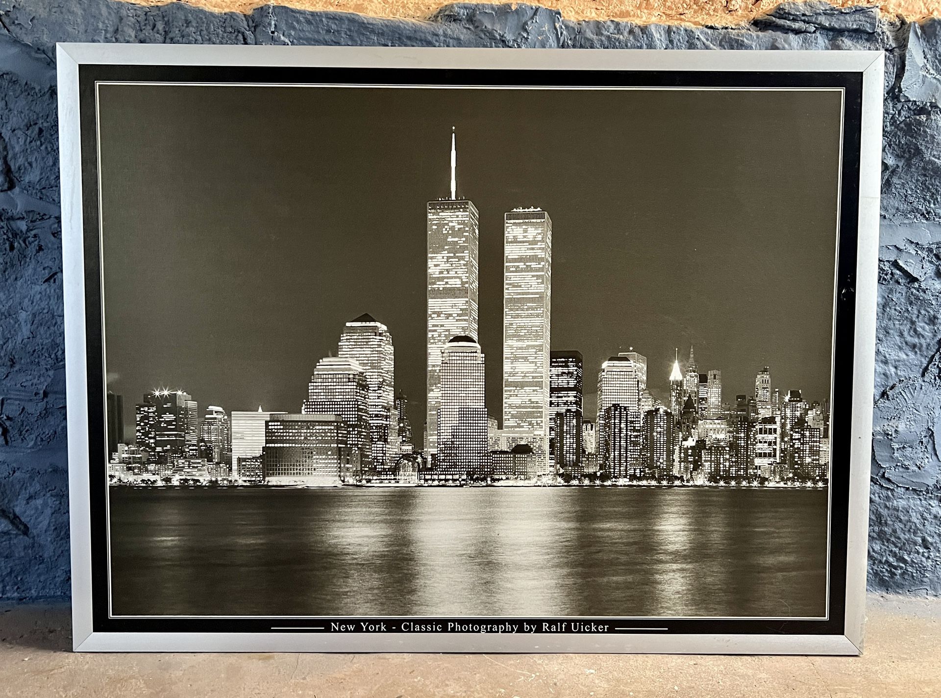Twin Towers Picture w/Frame