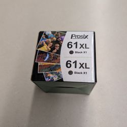 2 Prosix 61XL Black High-Yield Ink Cartridges