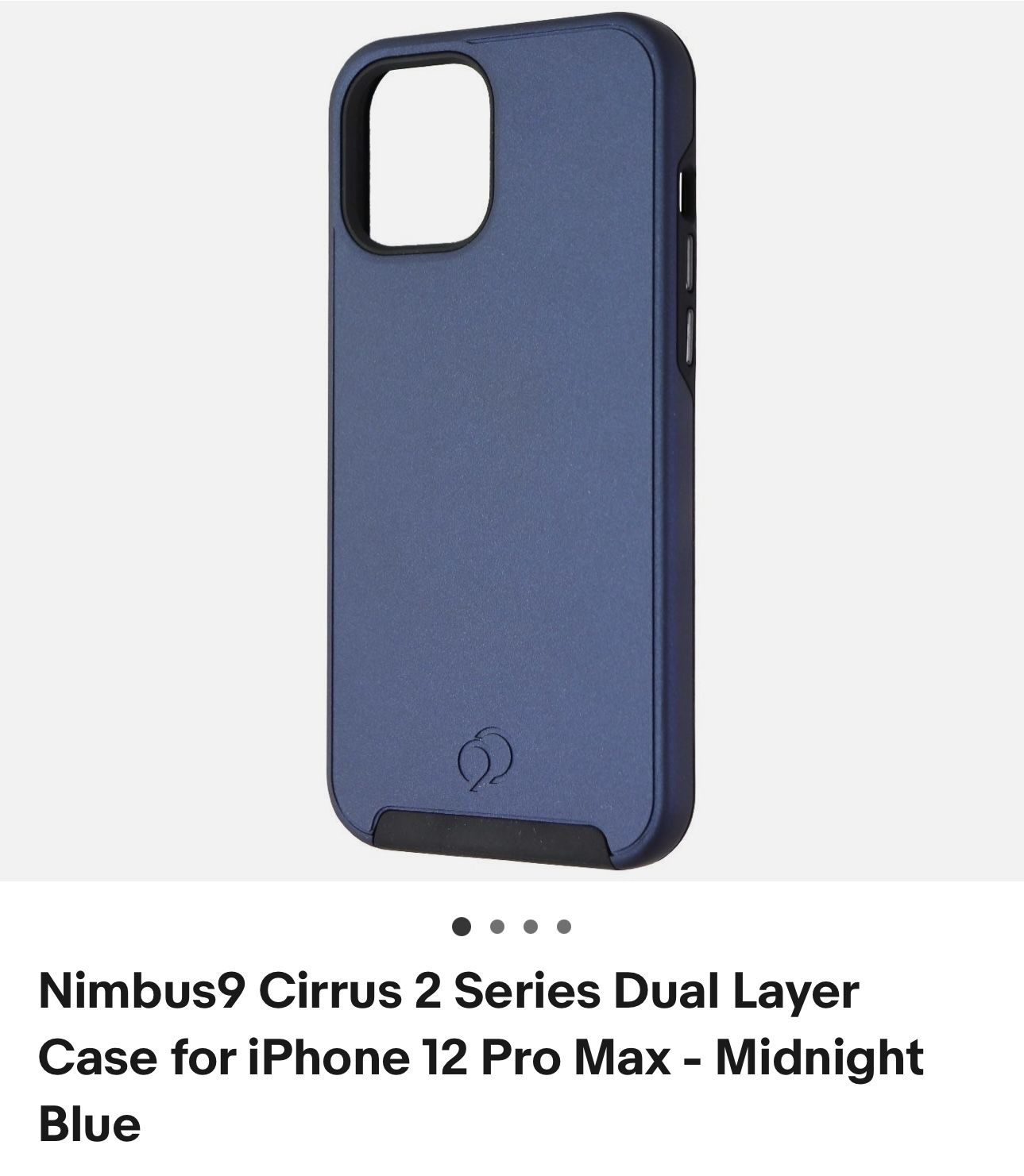 Nimbus9 Cirrus 2 Series Dual Layer Case For iPhone 12 Pro Max- Midnight Blue