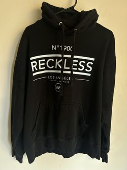 Young and Reckless Y&R Black Sweatshirt Hoodie Size Large
