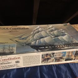 Never Built Complete Vintage Uss Constitution