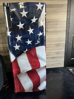Brand New American Flag LG Garage Fridge