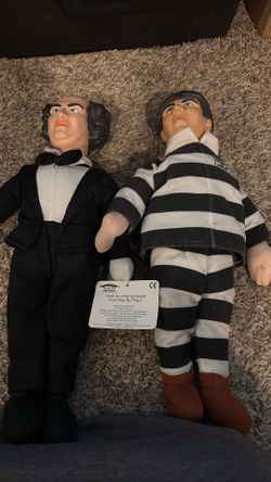 Vintage 1999 The Three Stooges Dolls