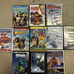 DVDs bundle of 11 children's movies 